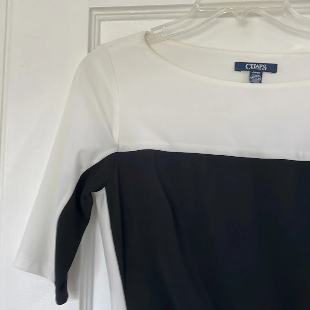 NWT CHAPS black and white dress small cocktail dress